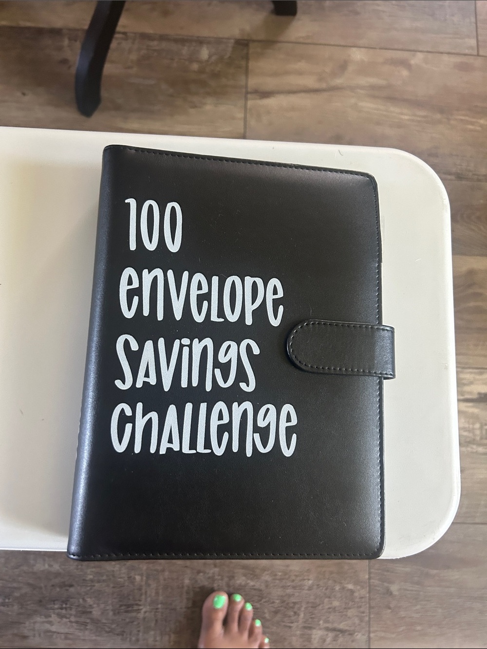100 Envelope Savings Challenge Ledger - Black